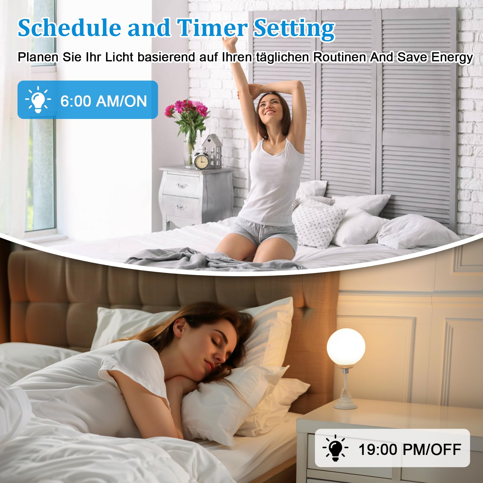 1PC Interruttore Alexa Luci, Interruttore WiFi, Interruttores Smart Compatibile Con Alexa, Google Home, interruttores intelligente Controllo Vocale Controllo Tuya/Smart Life APP