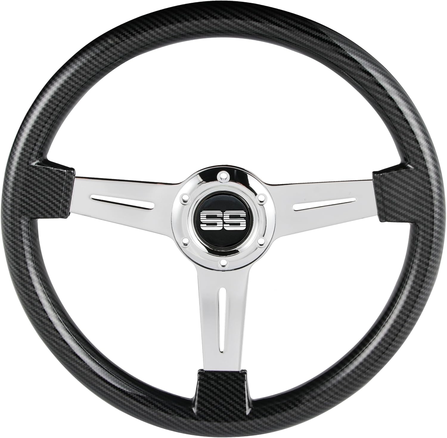 Golf Cart Steering Wheel 13.8 inch Universal for Club Car DS Precedent Tempo EZGO RXV TXT Yamaha Racing steering wheel boat steering wheel