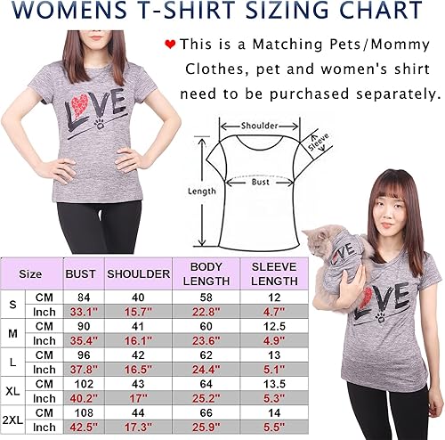 Miniatura 8 de CAISANG Camisas para perros, camiseta para cachorros, sudadera para mamá, ropa para mascotas, chaleco sin mangas, ropa para perros, cuello redondo,