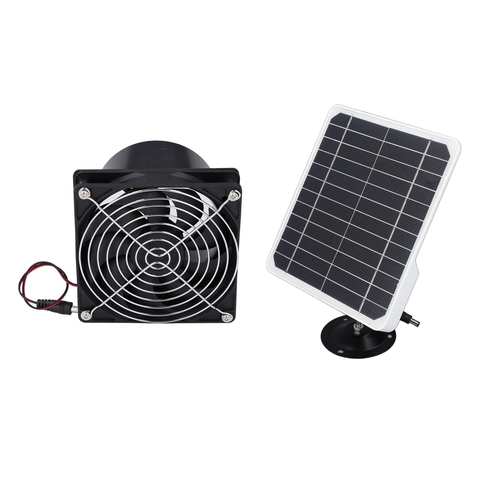 Ventilatore di Scarico Ad Energia Solare, Pannello Solare da 50 W 12 V con Ventola di Ventilazione da 6,5 ​​Pollici, Kit Ventola per Pannello Solare Ventola di Sfiato per Serra