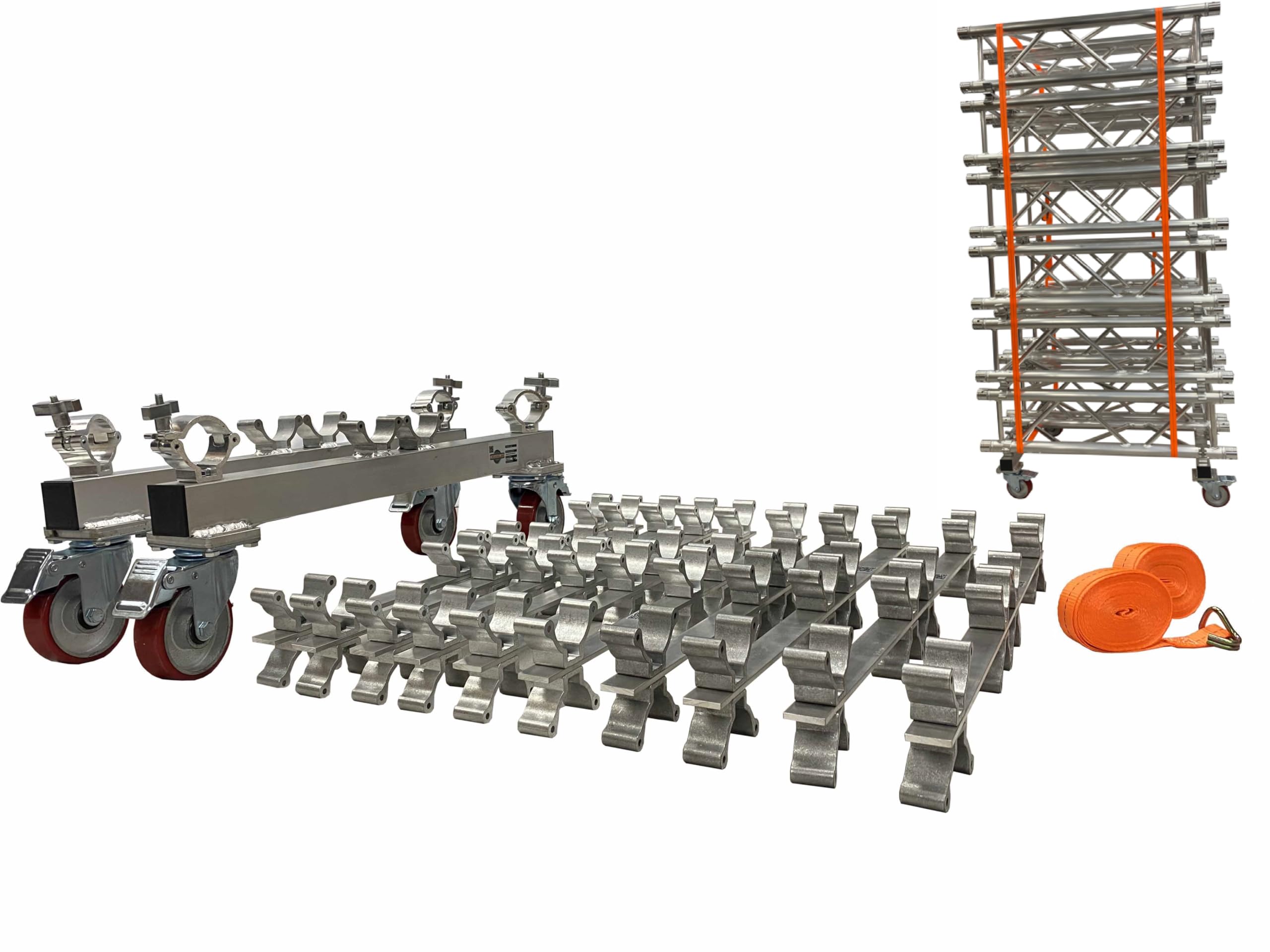 Cedarslink LK-CART29.2 Aluminum Truss Dolly Kit Transport Cart Accessory Locking Wheels