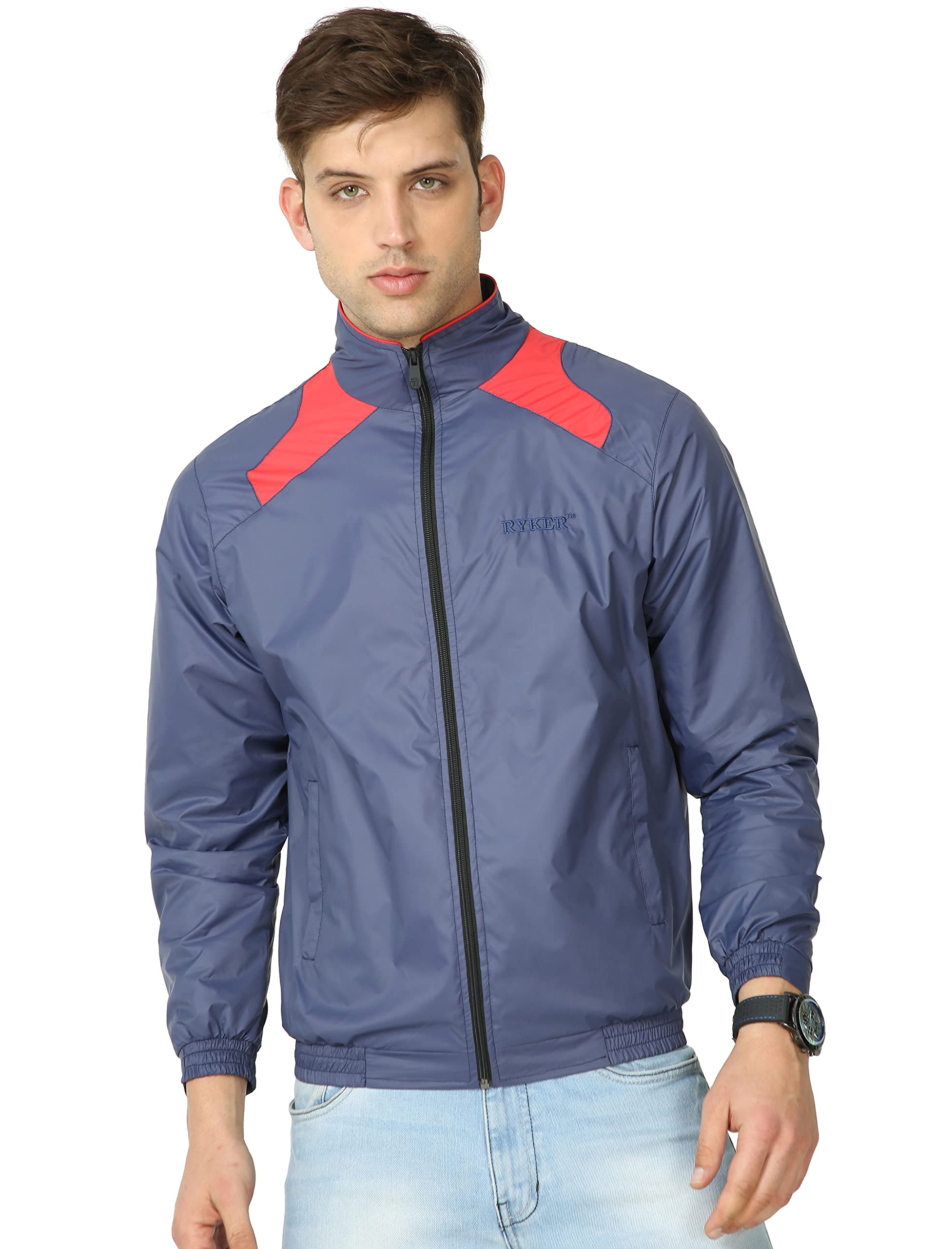 ryker Men's Standard Length Polyester Regular Lightweight Windcheater Outdoor Sporty Jacket-picture-10