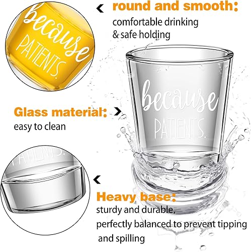 Miniatura 10 de Pinkunn 12 vasos de chupito divertidos para enfermeras de 1.75 onzas, regalos divertidos para enfermeras para mujeres u hombres, regalos de técnico