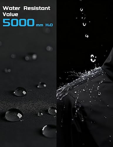 Vista 3 de MAGCOMSEN Chaqueta táctica para hombre, resistente al agua, 6 bolsillos, forro polar, para senderismo, invierno, cortavientos, para exteriores