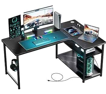 GTRACING ゲーミングデスク パソコンデスク L字 カーボン調 Amazon.co.jp: GTRACING ゲーミングデスク パソコンデスク L字