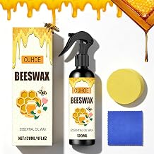 Natural Beeswax Repairing and Care Spray Beeswax Wood Polish & Cleaner, Furniture Polish Spray, Wood Conditioner & Restorer for Floors, Cabinets, Tables and Wood Surfaces 1 PCS