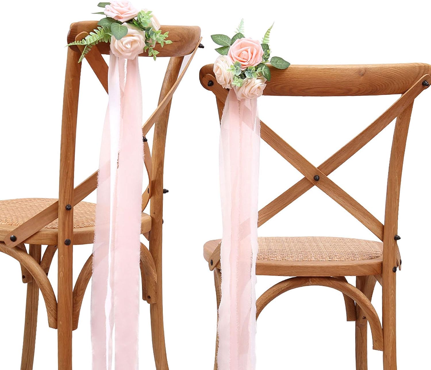 Amazoncom Faneya Wedding Chair Decorations Set Of 12 Pink Cream Floral Wedding Flowers Home Kitchen Amazoncom Faneya Wedding Chair Decorations Set Of 12 Pink Cream Floral Wedding Flowers Home Kitchen