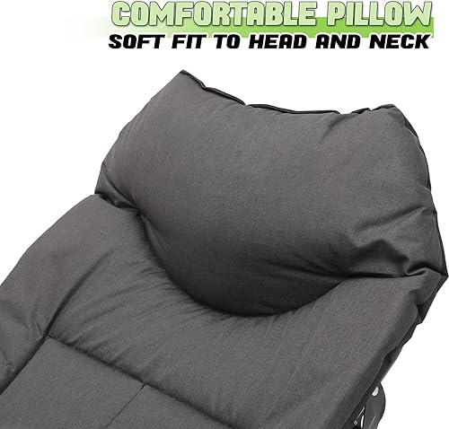 Miniatura 4 de Magshion Catre de camping plegable de 80 pulgadas para adultos de hasta 250 libras, cama de campamento portátil con colchón extraíble, bolsa de