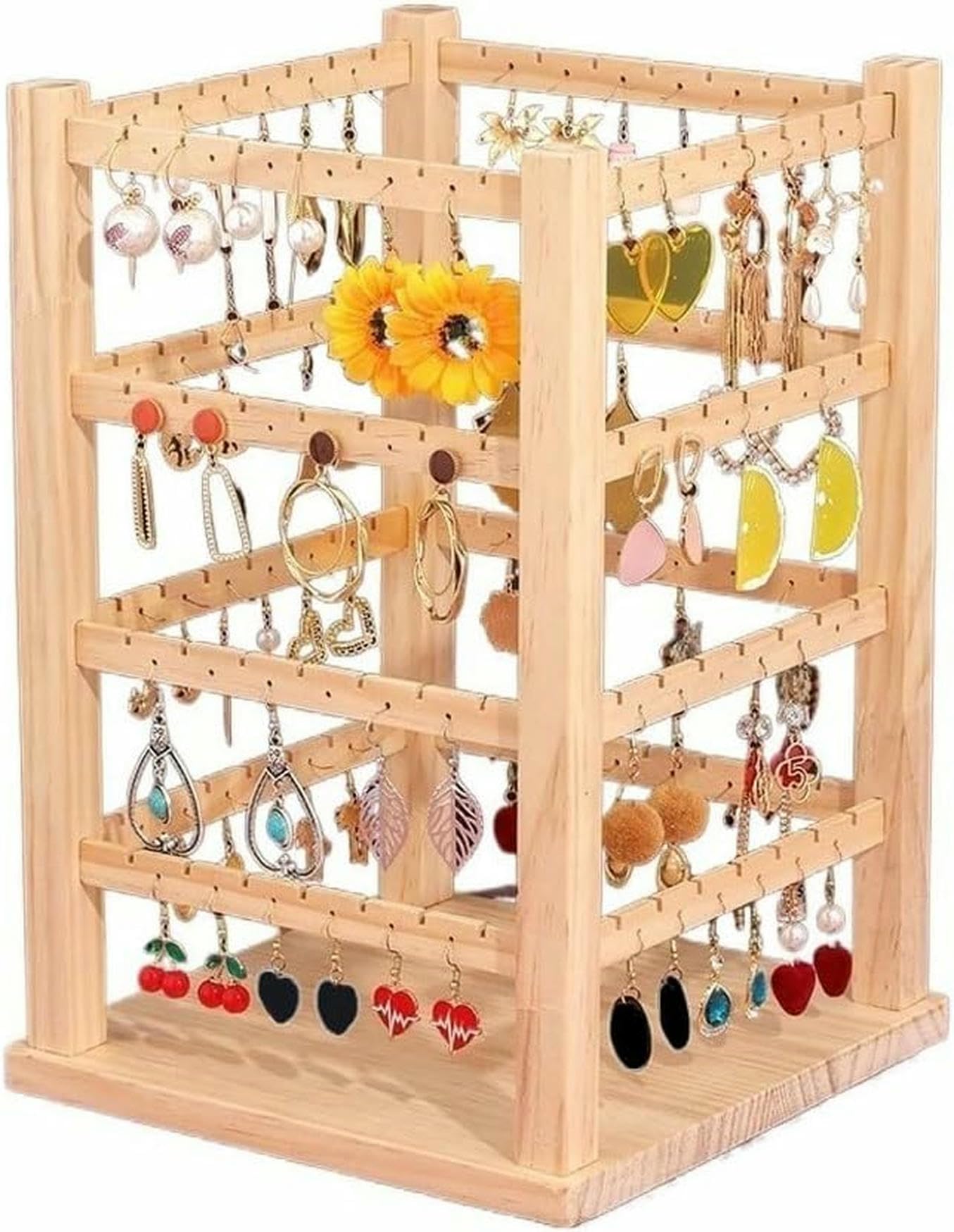 Rack de bijoux rotatif pour ne plus perdre vos boucles