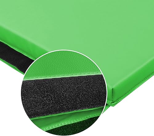 Miniatura 8 de BalanceFrom 6x4 Feet 4-Panel Folding Gymnastics Mat 2-Inch Thick Pad with Vinyl Surface and Carrying Handles for Tumbling, Yoga, Pilates, Home