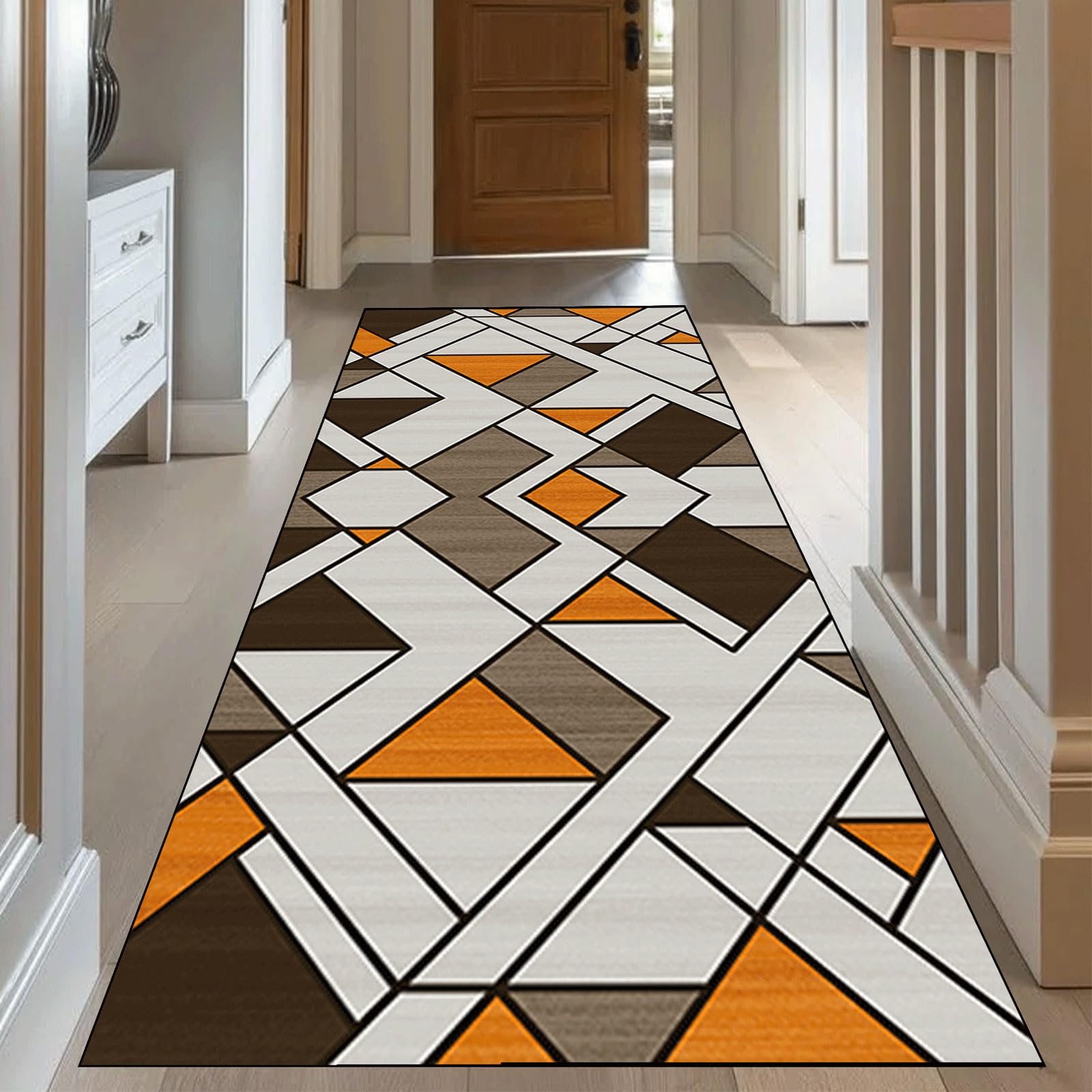 Alfombra corredor moderna transitable y lavable para proteger el suelo de la cocina moderna