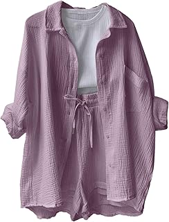 Conjunto de pantalones cortos de punto para mujer, de manga larga, cintura alta, con cordón, pantalones cortos, ropa deportiva