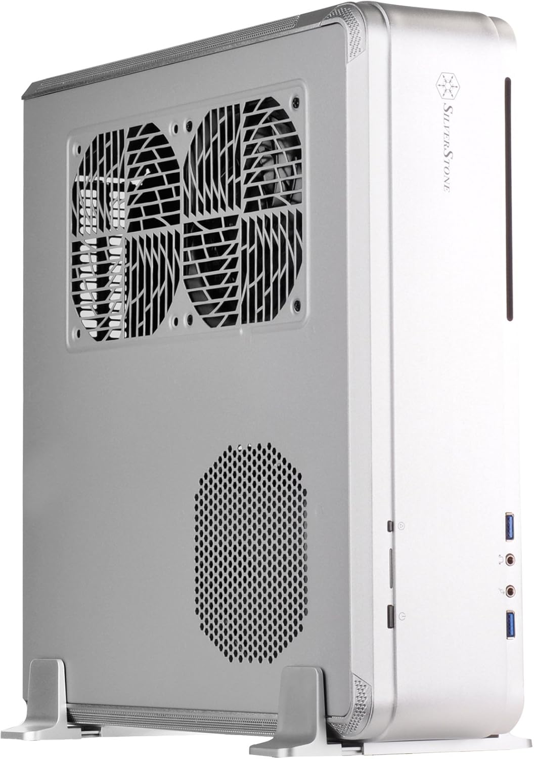 SilverStone Technology Fortress Z FTZ01 Aluminum unibody Mini-ITX Small Form Factor case, Silver, SST-FTZ01S, 14.8" x 4.21" x 13.82"