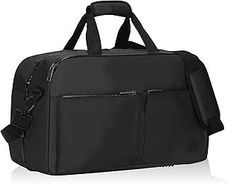Hynes Eagle Travel Duffel Bag Weekender Bag Overnight Bag for Women Men 36L (Black)