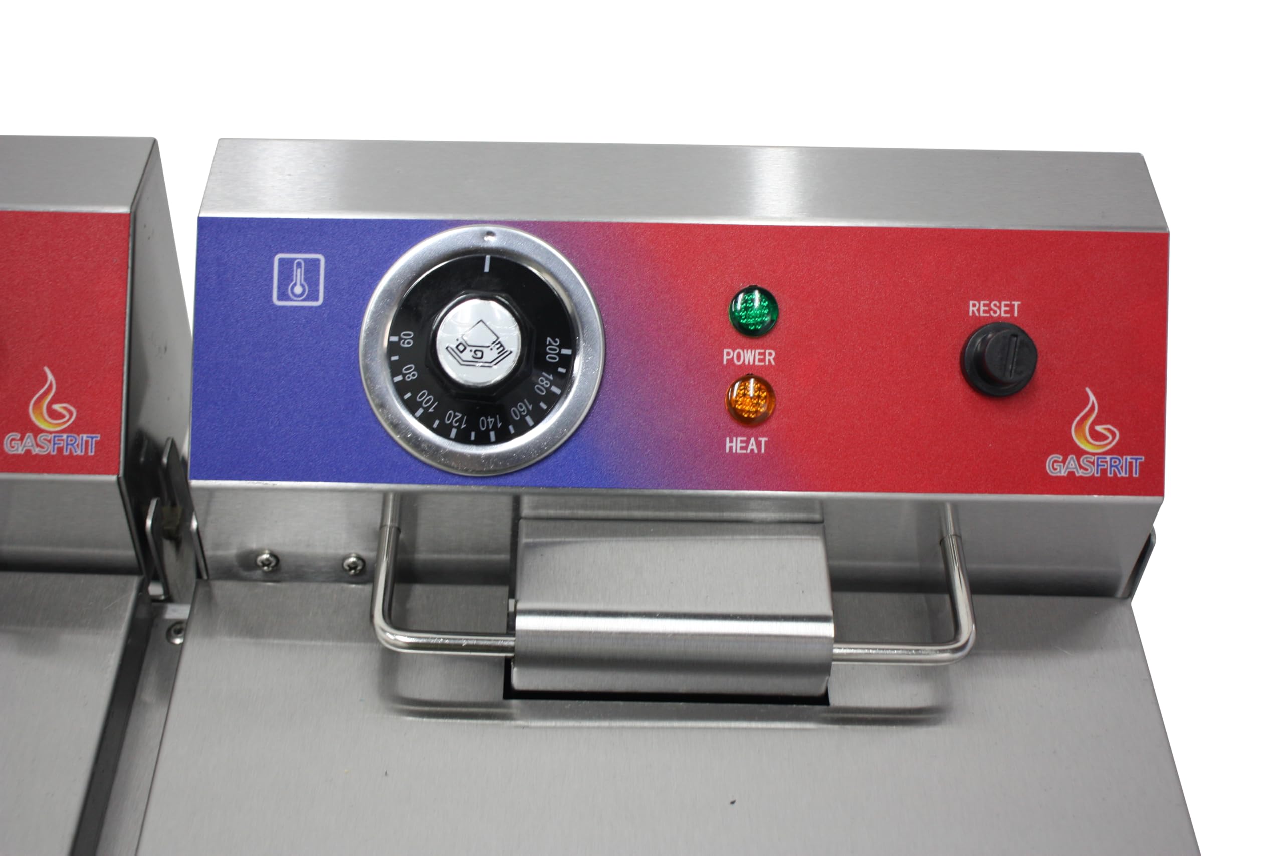 Freidora Eléctrica Profesional Industrial de Acero Inoxidable con Grifo | 10 L o 20 L (10+10) | Zonas Frías | Alta Potencia (10L+10L)