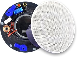 Bainiao 4 Inch Ceiling Speaker 15W Stereo Sound Ceiling Speaker Ceiling Speaker Replacement Accessories for Public Address Background Music Audio(Level Pressure)