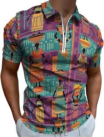 Mens Polo Shirts 2025 Short Sleeve Casual Polo T Shirt Color Block Slim Fit Golf Shirts