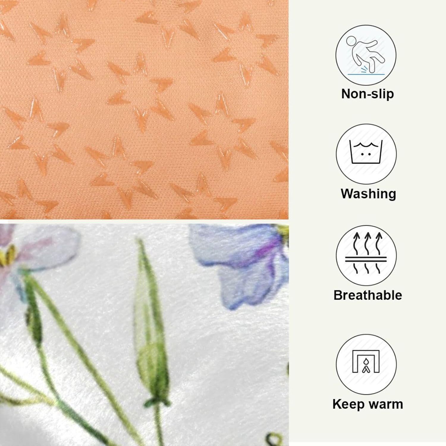review Lavender Crate Pet Bed, Portable Washable Dog Cat Mat, Soft Comfortable Pet Mattress with Non-Slip Bottom for Dogs Cats Sleeping, 24 x 18 Inch