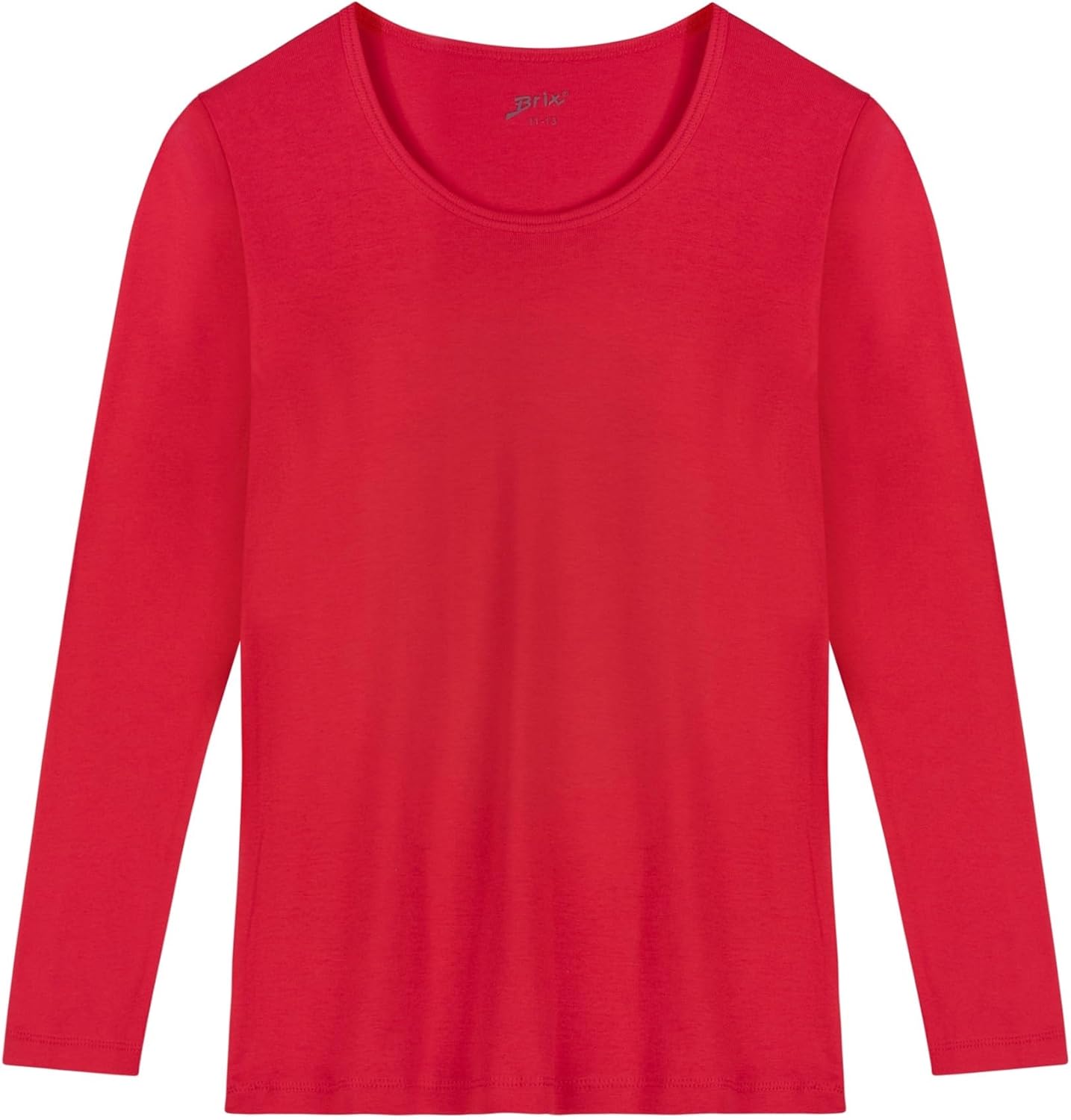 Brix Girls' Long Sleeve Tees - 100% Cotton Tagless 4 -Pack Crew Neck Super Soft Cotton T Shirts. - Image 5