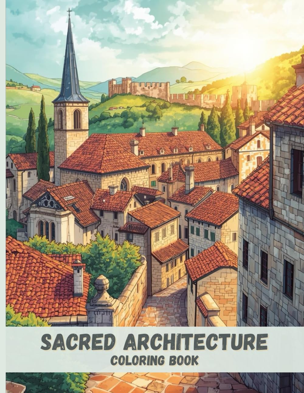 Sacred Architecture Coloring Book: Cathedrals, Monasteries, and Timeless Structures for Calm and Reflection