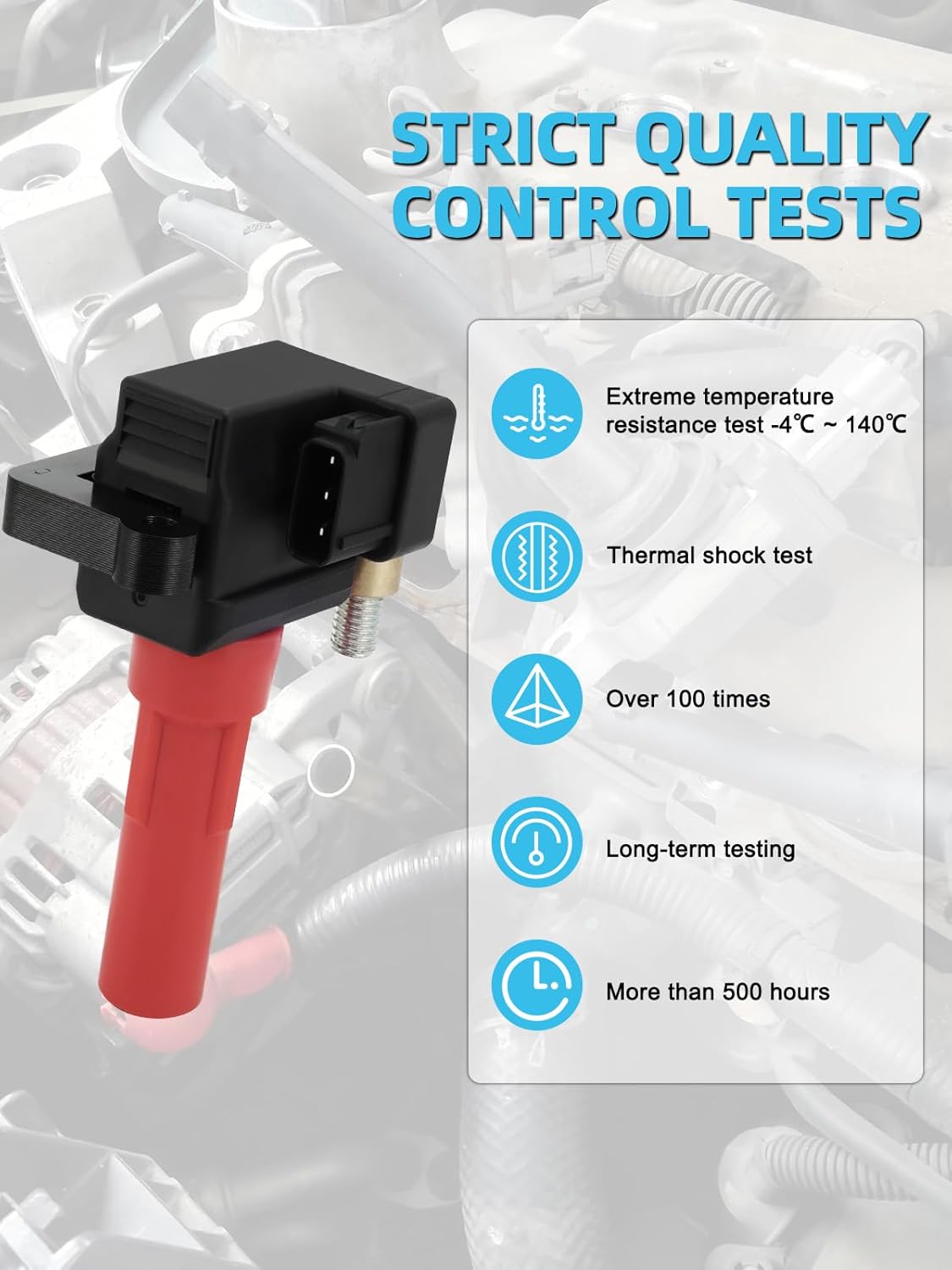 Set Of 6 UF682 Ignition Coil Pack (3.6L Only) 2010-2019 For Subaru Legacy Outback Tribeca, Replace # 22433AA610 22433AA611 22433AA612 C-864 49125 GN10666 U5357 UF666