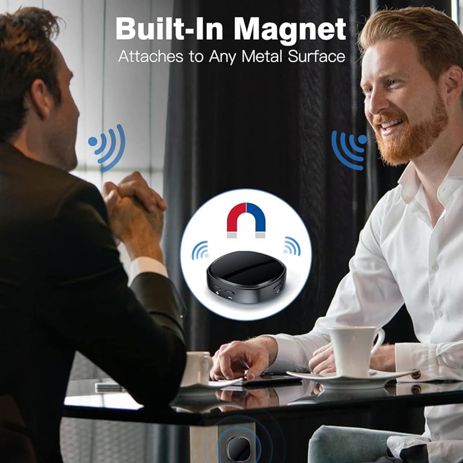 Enregistreur Magnétique USB C 64GB avec Triple Réduction du Bruit AI, Haut-Parleur HD, Enregistrement à Une Touche