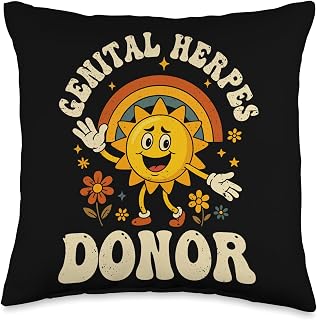 Genital Herpes Throw Pillow