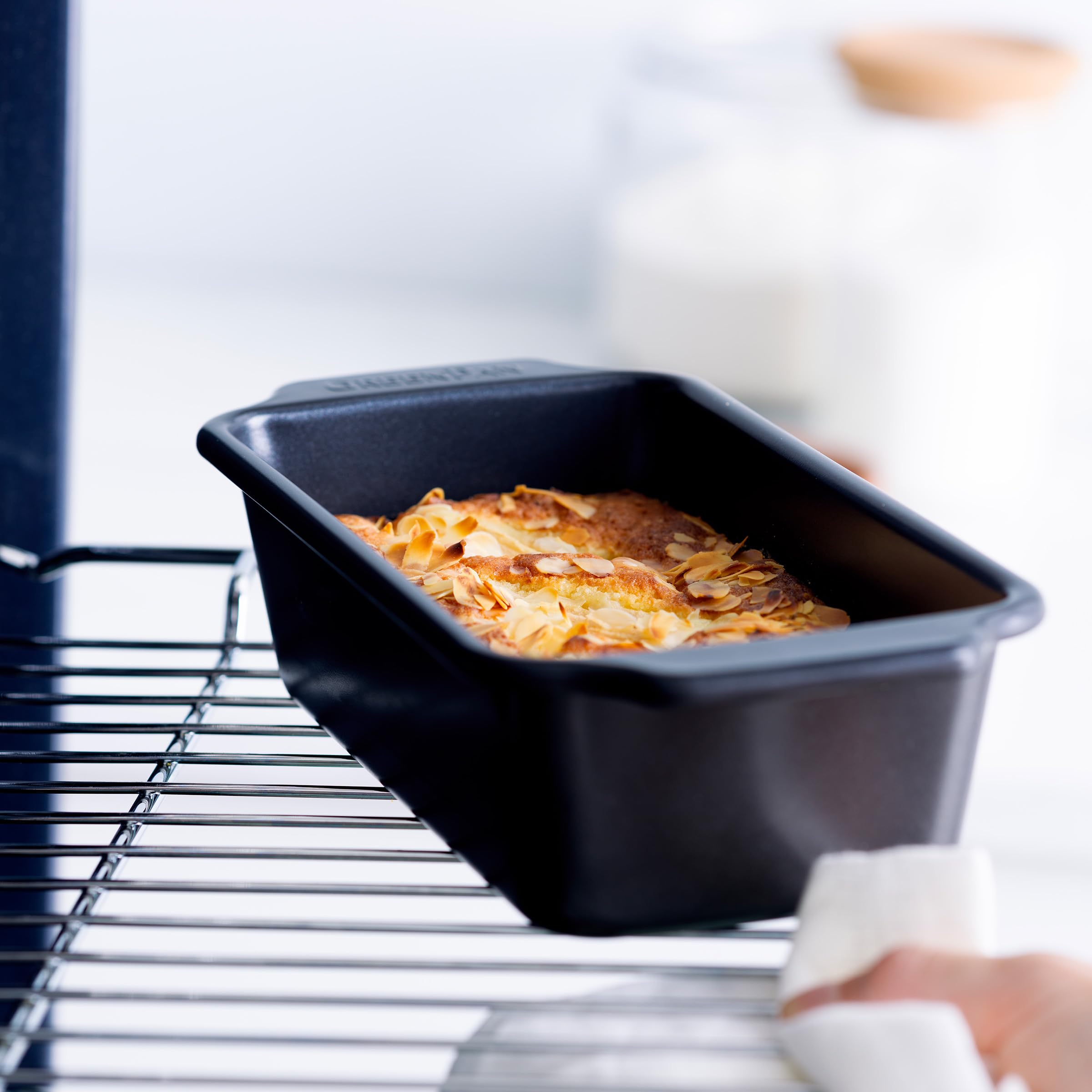 GreenPan Bistro Kastenform 22 x 11,5 cm, Keramik-Antihaftbeschichtung, PFAS-frei, Backgeschirr, Schwarz