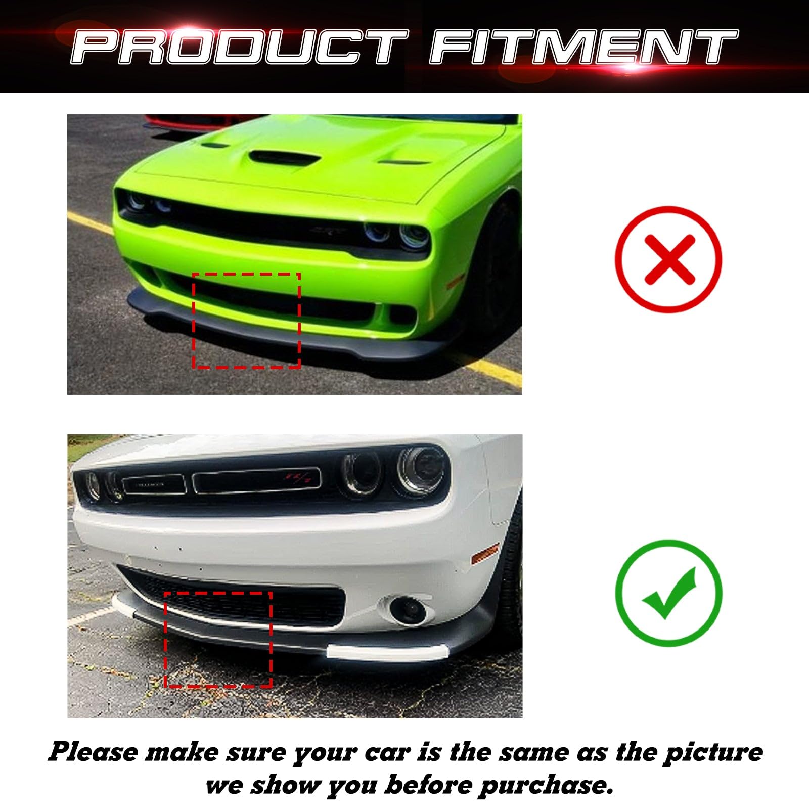 トップス challenger Amazon.com: x xotic tech 2X Front Bumper Lip Splitter