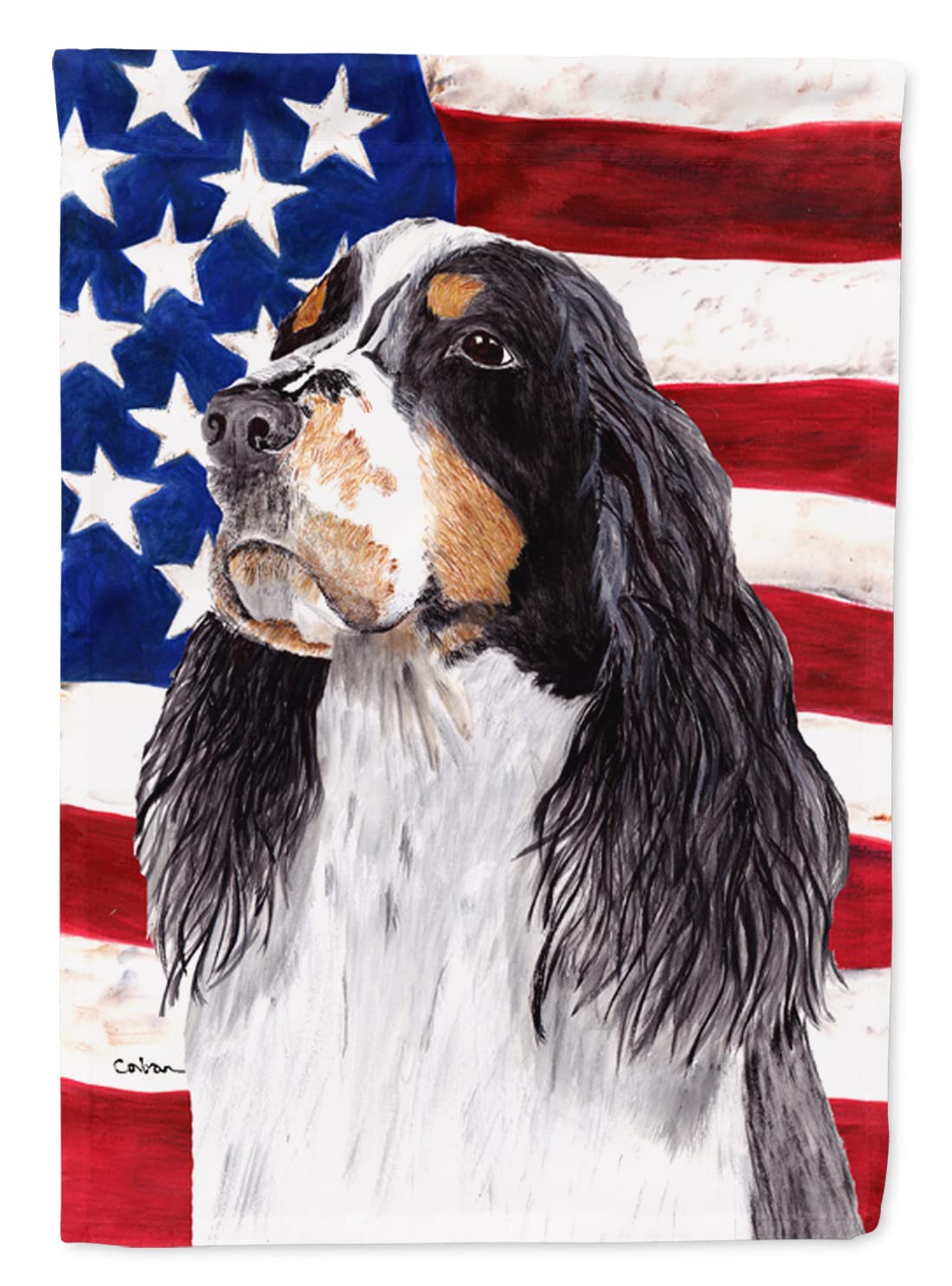 Drapeau Springer Spaniel résistant Caroline's Treasures SC9016CHF grand format pour votre maison