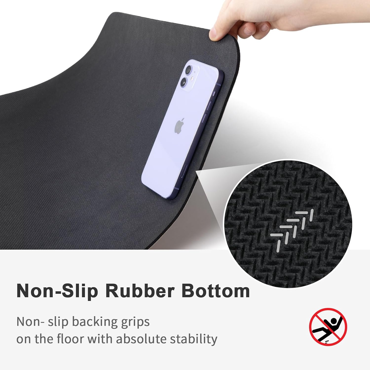 Stiio Large Bath Mat 17x35 inch, Super Absorbent Bath Mats Quick Drying Bathroom Rug Non-Slip, Thin Bathroom Rug That Fit Under Door, Washable Shower Door Mat for Kitchen, Bathtub,Sink,Grey - Image 2