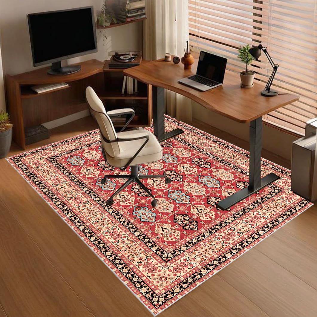 Office Chair Mat Non-slip, Hard-Floor Chair Mats, Desk Chair Mat large, Gaming Chair Mat for Desks, Office and Home, Carpet Protector Chair Mat, Floor Mat for Office Chair on Carpet 200 x 210 cm