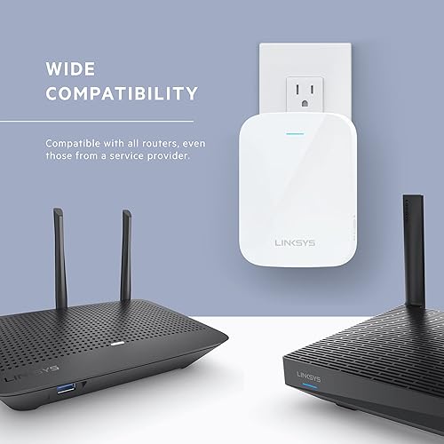 Miniatura 6 de Linksys Extensor WiFi, amplificador de alcance WiFi 6, amplificador de doble banda, repetidor de Internet, cobertura de 2000 pies cuadrados,