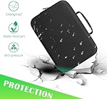 BOVKE Etui pour Canon EOS Rebelle T7 / R50 / R6 Marquer II / R100 Caméras, Étui de rangement pour Canon, Sony, Nikon DSLR SLR Appareils photo, Objectif, Trépied et Accessoires, Etrier avec 5 Diviseurs noirs