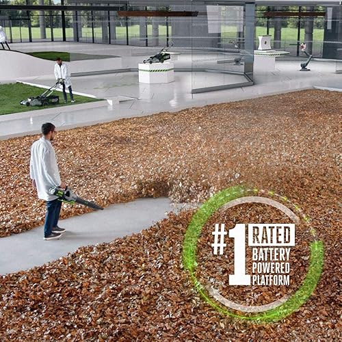 Miniatura 3 de EGO Power+ Paquete de soplador de hojas inalámbrico de 650 CFM de velocidad variable de 56 voltios con boquilla plana