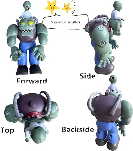 Miniatura 2 de JHESAO Plants and Zombies Toys Figuras de acción Dr. Zombies PVZ Juego de juguetes serie 1 2 Grandes regalos para niños y fanáticos, cumpleaños y