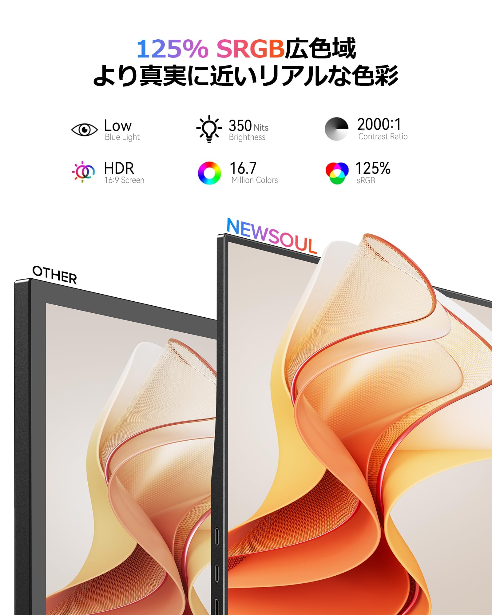 Amazon.co.jp: Newsoul モバイルモニター 15.6インチ モバイル