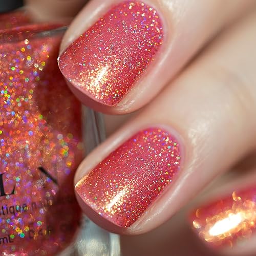 Miniatura 373 de ILNP Madison Ave Esmalte de uñas holográfico metálico rosa antiguo