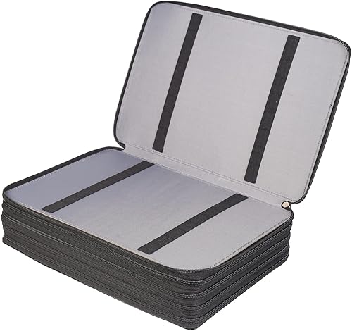 Miniatura 2 de Shulaner Estuche para lápices con capacidad para 500 lápices de colores o 340 bolígrafos de gel de colores con cierre de cremallera, bolsa