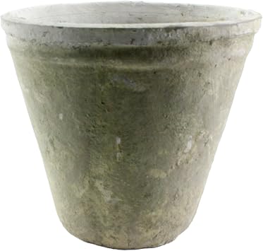 HomArt Rustic Terra Cotta Tomato Pot, Large, Antique Whitestone, 1-Count