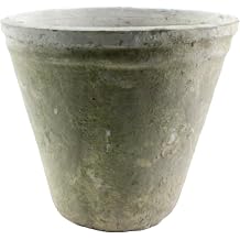 HomArt Rustic Terra Cotta Tomato Pot, Large, Antique Whitestone, 1-Count