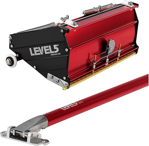 Miniatura 11 de LEVEL5 - Caja de acabado plano MEGA de 12 pulgadas + asa, grado profesional, alta capacidad, para tableros de yeso Gyprock 4-569