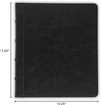 Samsill Vintage Hardback 3 Ring Leather Binder, Professional Binder Organizers, Planner Binder, 0.5 Inch 3 Ring Binder, Letter Size 8.5 x 11, No Zipper, Faux Leather