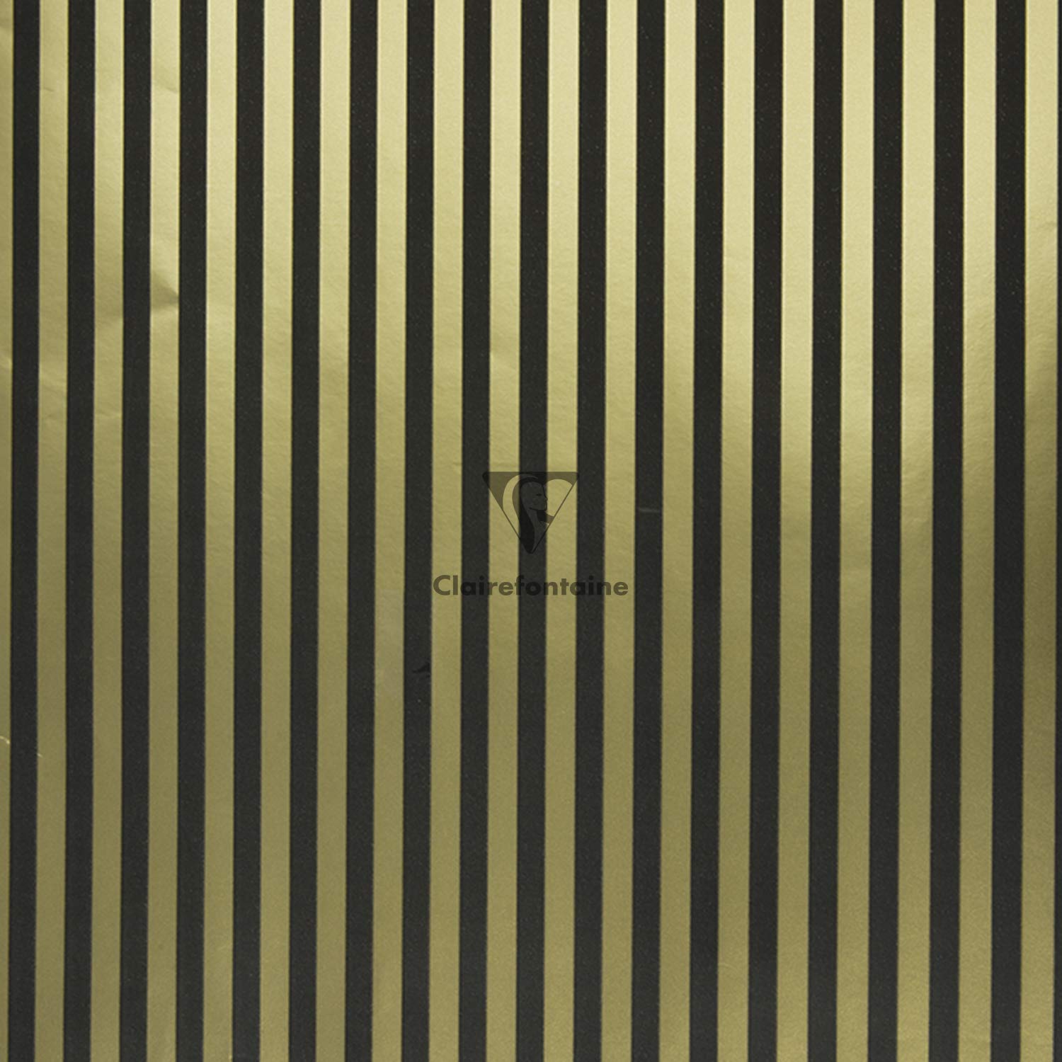 CLAIREFONTAINE 212857AMZC - 10 rlx papier Premium 80g 2x0,70m Géo noir/or