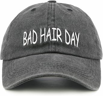 Waldeal Womens Bad Hair Day Hat, Embroidered Adjustable Mom Baseball Cap