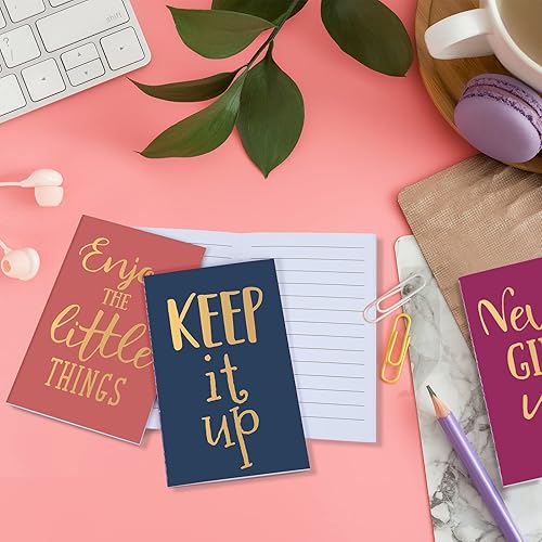 Miniatura 5 de Zonon 48 cuadernos coloridos divertidos, diarios motivacionales, blocs de notas inspiradores, cuadernos de bolsillo pequeño para niños, profesores,