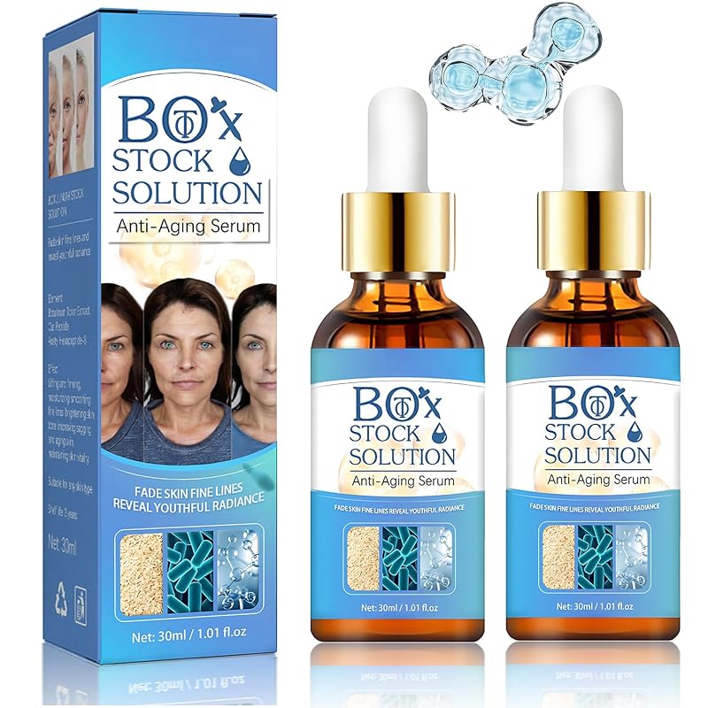 Sérum facial yuanyuuo Stock Solution, pacote com 2 frascos