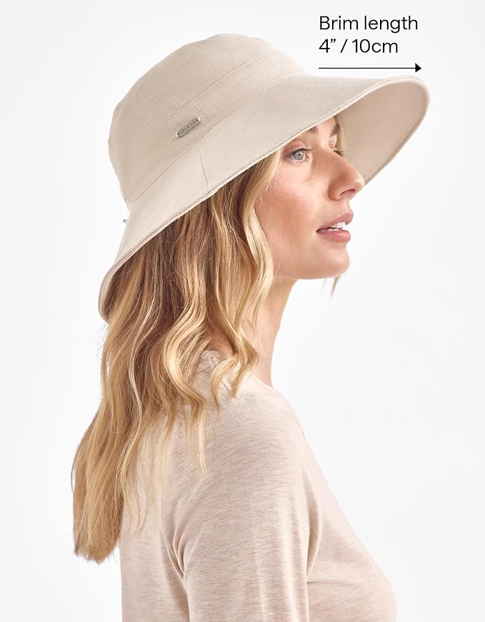 Sombrero de ala ancha Solbari UPF 50+ plegable, ajustable, protección UV miniatura 2