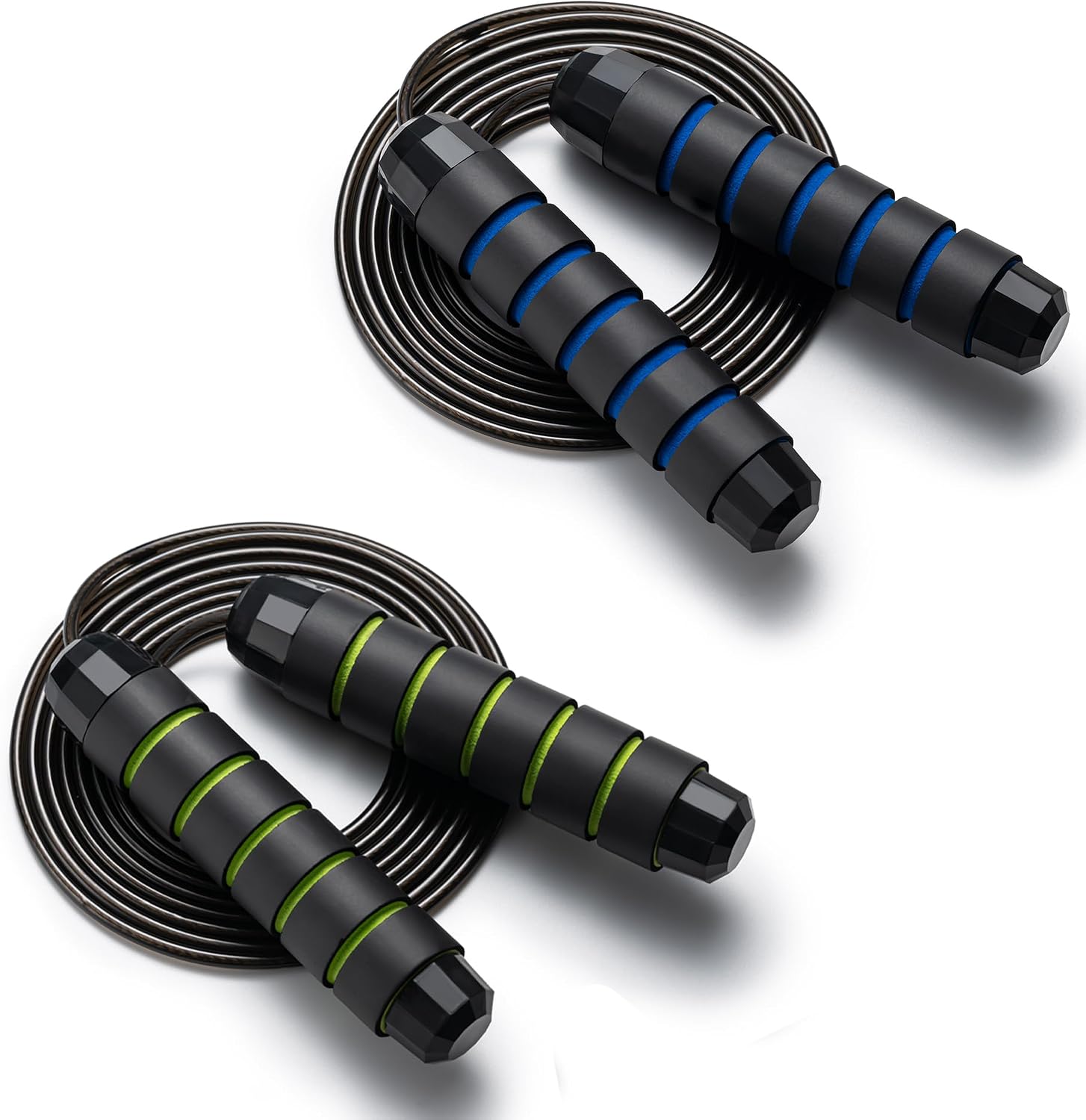 BOOMIBOO Jump Rope, Adjustable Jump Ropes,Skipping Rope Tangle-Free Rapid Speed with Ball Bearings for Women Men Kids,Exercise & Slim Body Jumprope at Home School Gym