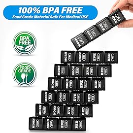 XL Large Weekly Pill Organizer 4 Times a Day, 7-Day Pill Boxes and Organizer AM PM, Big Compartments Pill Case, Monthly Medication Organizer 28-Days Dispenser for Fish Oils